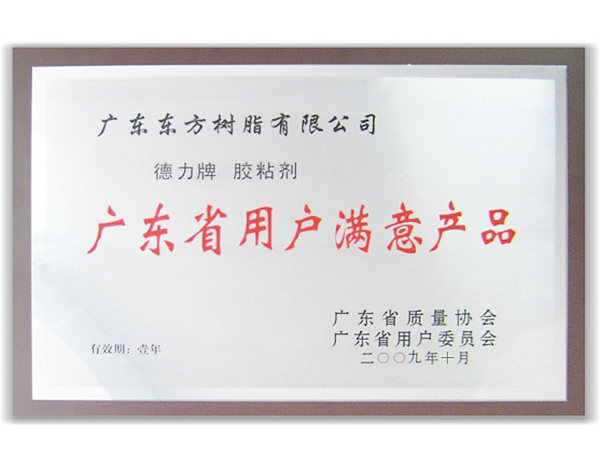 廣東省用戶滿意產品